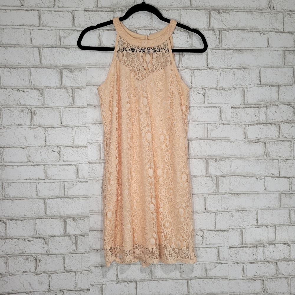 Monteau lace mini dress